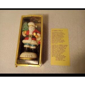 Memories of Santa Ornament 1915, Christmas Eve Inc Vintage 1984 Hanging Ornament